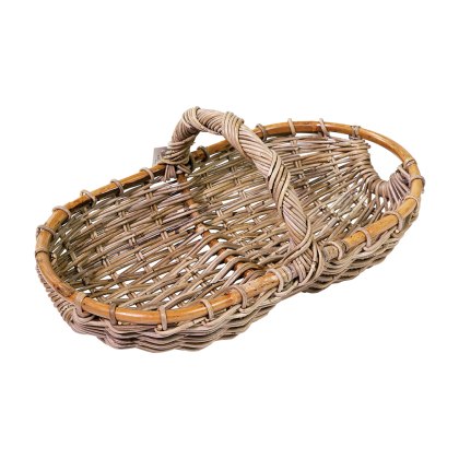 Stow Green Grey Rattan Hand Basket Stow Green Grey Rattan Hand Basket