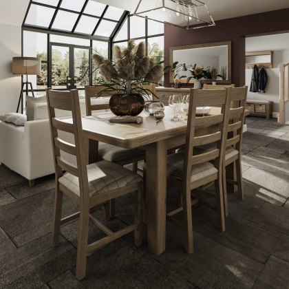 Heritage 1.3m Extending Dining Table and 6 Chairs Heritage 1.3m Extending Dining Table and 6 Chairs
