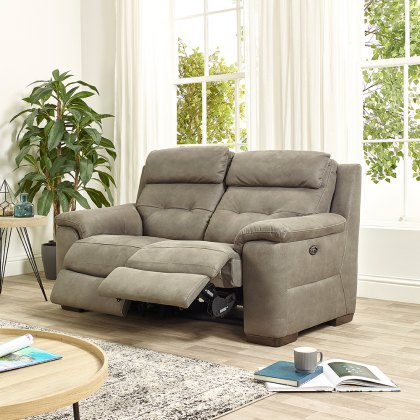 Aries 2 Seater Recliner Sofa in Charcoal Grey Aries 2 Seater Recliner Sofa in Charcoal Grey