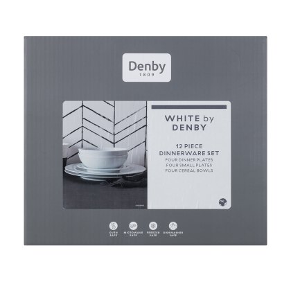 Denby White 12 Piece Dinner Set Denby White 12 Piece Dinner Set