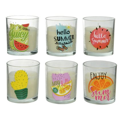 Kaemingk Assorted Summer Citronella wax candles Kaemingk Assorted Summer Citronella wax candles
