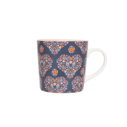 Siip folk floral heart mug Siip folk floral heart mug
