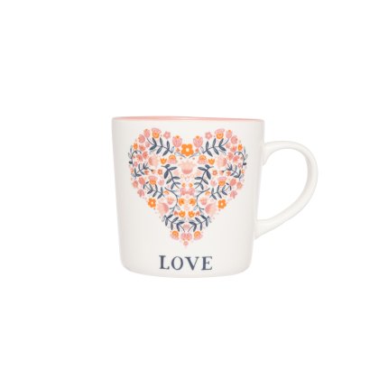 Siip folk floral love mug Siip folk floral love mug