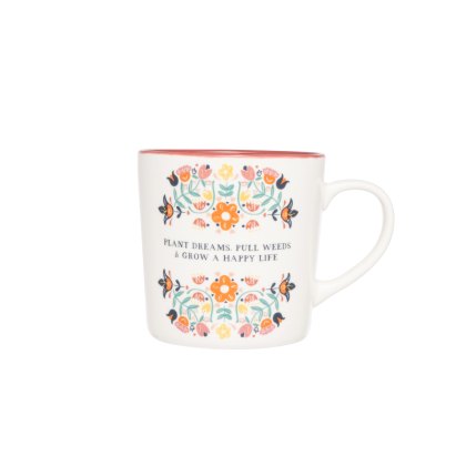 Siip folk floral plant dreams mug Siip folk floral plant dreams mug