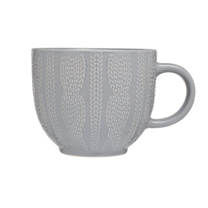 Siip embossed knit mug grey Siip embossed knit mug grey