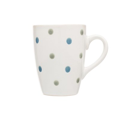 Siip reactive glaze spot mug blue & green Siip reactive glaze spot mug blue & green