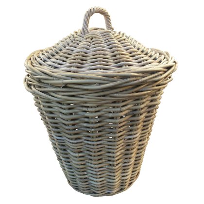 Glenweave Round Laundry Basket with Lid & Ear Handle Glenweave Round Laundry Basket with Lid & Ear Handle