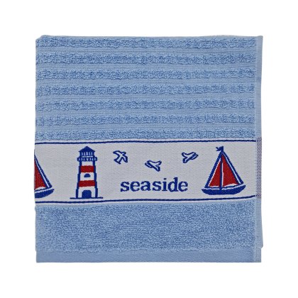 Seaside Blue Tea Towel Seaside Blue Tea Towel