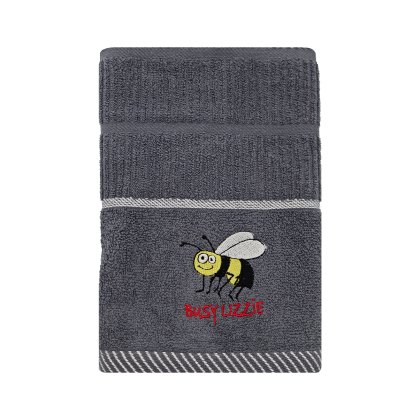 Busy Lizzie Grey Tea Towels Busy Lizzie Grey Tea Towels