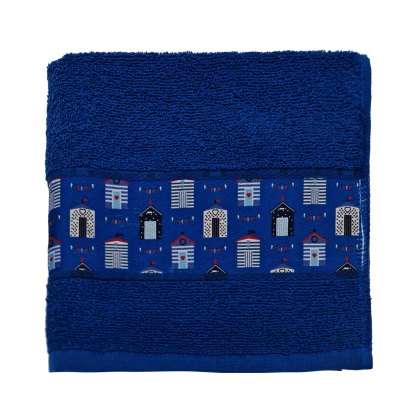 Blue Beach Huts Tea Towel Blue Beach Huts Tea Towel