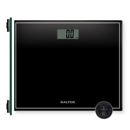Salter Black Compact Glass Electronic Scale 9207 Salter Black Compact Glass Electronic Scale 9207