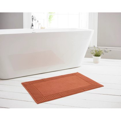 Bath Mat-Super Absorbent Quick Dry Get Naked Bath Mats for Bathroom Floor  Non Slip-Bathroom Mats with Rubber Backing-Ultra Thin Bathroom Rugs Fit  Under Door, 17 x 24, Terracotta 