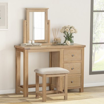 Silverdale Oak Dressing Table Set Silverdale Oak Dressing Table Set