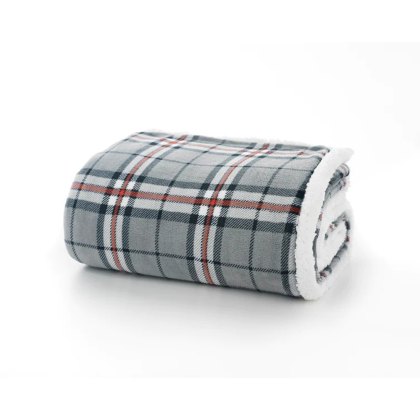 Deyongs Thomson Grey Sherpa Reverse Fleece Throw Deyongs Thomson Grey Sherpa Reverse Fleece Throw