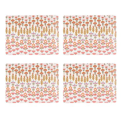 Cath Kidston Painted Table Set of 4 Cork Backed Rectangular Placemats Cath Kidston Painted Table Set of 4 Cork Backed Rectangular Placemats