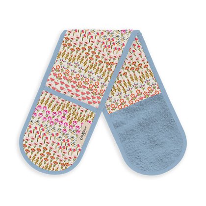 Cath Kidston Painted Table Cotton Double Oven Glove Cath Kidston Painted Table Cotton Double Oven Glove