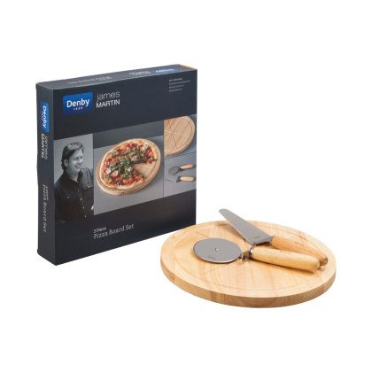 Denby James Martin Pizza Board and Cutter Set Denby James Martin Pizza Board and Cutter Set