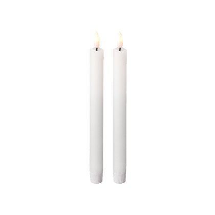 Kaemingk LED Pair of Dinner Candles White Kaemingk LED Pair of Dinner Candles White