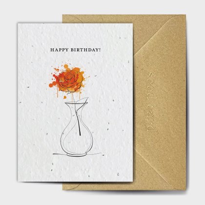 The Seed Card Company And Also Orange Birthday Card The Seed Card Company And Also Orange Birthday Card