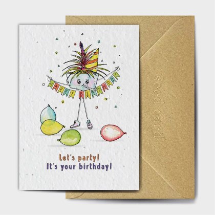 The Seed Card Company Botanical Bunting Birthday Card The Seed Card Company Botanical Bunting Birthday Card