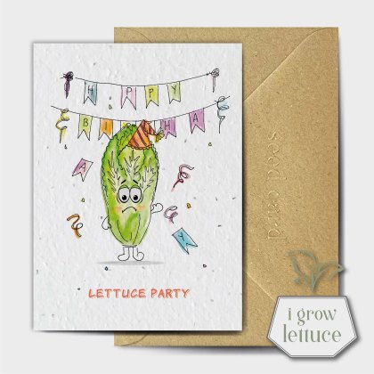 The Seed Card Company Lettuce Party Birthday Card The Seed Card Company Lettuce Party Birthday Card