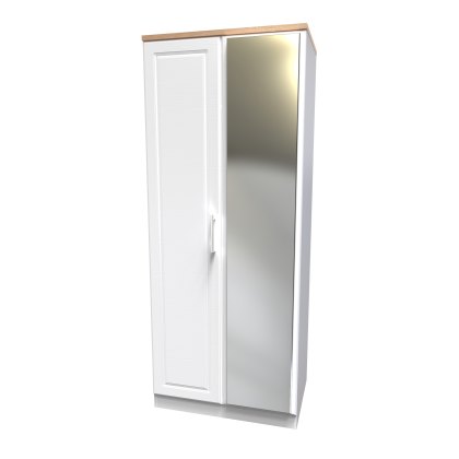 Stoneacre 2ft 6in Mirror Wardrobe Stoneacre 2ft 6in Mirror Wardrobe