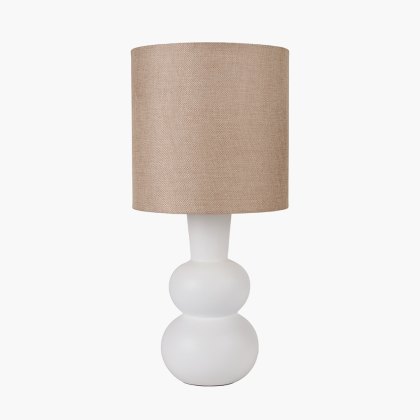 Pacific Aaliyah White Curved Bottle Table Lamp Pacific Aaliyah White Curved Bottle Table Lamp