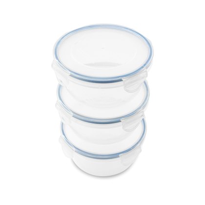 Addis Clip Tight 700ml Round 3 Pack Container Set Addis Clip Tight 700ml Round 3 Pack Container Set