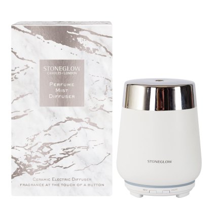 Stoneglow Luna White and Silver Perfume Mist Diffuser Stoneglow Luna White and Silver Perfume Mist Diffuser