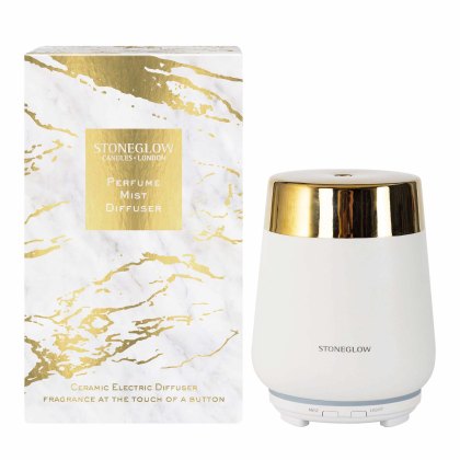 Stoneglow Luna White and Gold Perfume Mist Diffuser Stoneglow Luna White and Gold Perfume Mist Diffuser