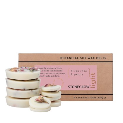 Stoneglow Light Blush Rose & Peony Soy Wax Melts Stoneglow Light Blush Rose & Peony Soy Wax Melts