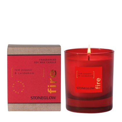 Stoneglow Fire Elements Red Pepper & Cardamom Soy Wax Scented Candle Stoneglow Fire Elements Red Pepper & Cardamom Soy Wax Scented Candle