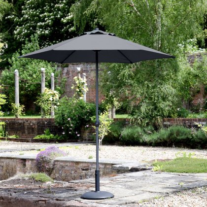 Havana 3m Deluxe Crank Dark Grey Parasol Havana 3m Deluxe Crank Dark Grey Parasol