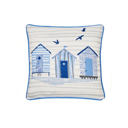 Fusion Beach Huts Outdoor Cushion Blue Fusion Beach Huts Outdoor Cushion Blue