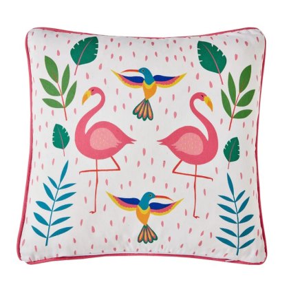 Fusion Tropical Flamingo Outdoor Cushion Pink Fusion Tropical Flamingo Outdoor Cushion Pink