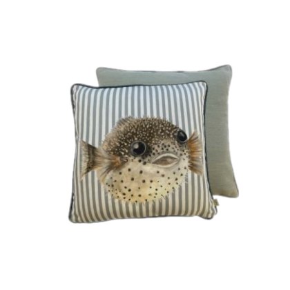 Riva Home Salcombe Puffer Fish Multicolour Cushion Riva Home Salcombe Puffer Fish Multicolour Cushion
