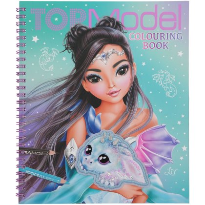 Topmodel Sequins Dragon Colouring Book Topmodel Sequins Dragon Colouring Book