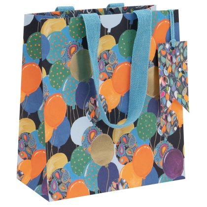 Glick Paisley Blue Balloons Gift Bags Glick Paisley Blue Balloons Gift Bags