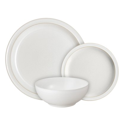 Denby Cotton White 12 Piece Dinner Set Denby Cotton White 12 Piece Dinner Set