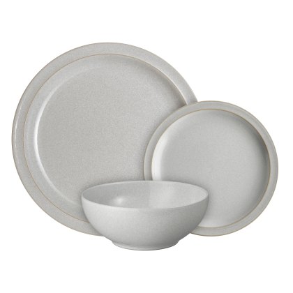 Denby Dove Grey 12 Piece Dinner Set Denby Dove Grey 12 Piece Dinner Set