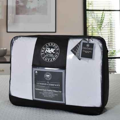 The Lyndon Company Softened Duck Feather Pillow Pair The Lyndon Company Softened Duck Feather Pillow Pair