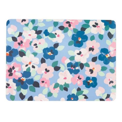 Cath Kidston Painted Pansies 4 Pack of Rectangular Placemats