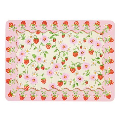 Cath Kidston Strawberry 4 Pack of Rectangular Placemats