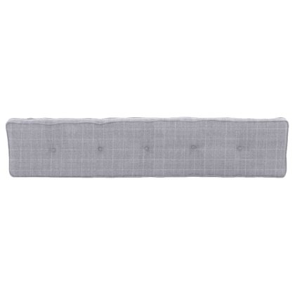 Heritage Editions Oak 1.8m Bench and Light Grey Check Cushion