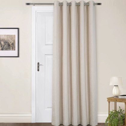 Sundour Amberley Natural Eyelet Door Curtain Sundour Amberley Natural Eyelet Door Curtain