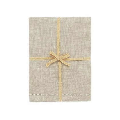 Walton & Co Chambray Natural Tablecloth