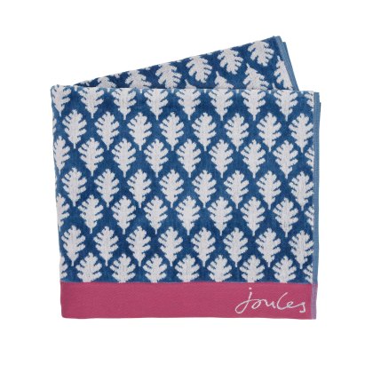 Joules Oak Leaf Blue Towels