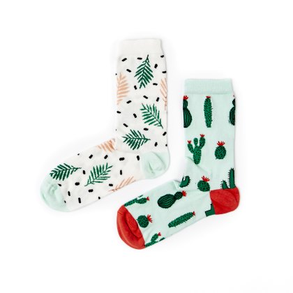 Otter House Greenhouse Socks Multi Pack of 2 Pairs