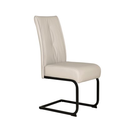 Daiva Natural Dining Chair with Black Base