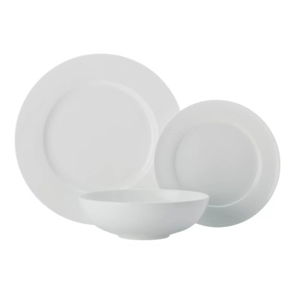 Maxwell & Williams Cashmere Rim 12 Piece Bone China Dinnerware Set Maxwell & Williams Cashmere Rim 12 Piece Bone China Dinnerware Set